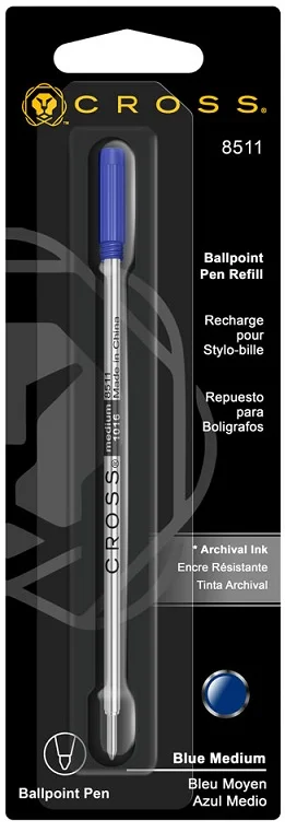 CROSS TÜKENMEZ KALEM  REFİLİ MEDIUM 6 LI PAKET MAVİ 8511D