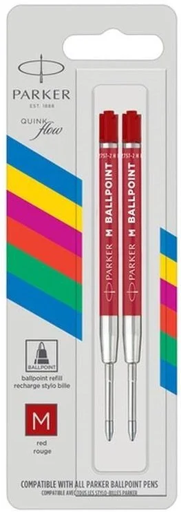 PARKER TÜKENMEZ KALEM REFİLİ M UÇ KIRMIZI EKO 2 Lİ BLS. 2166545