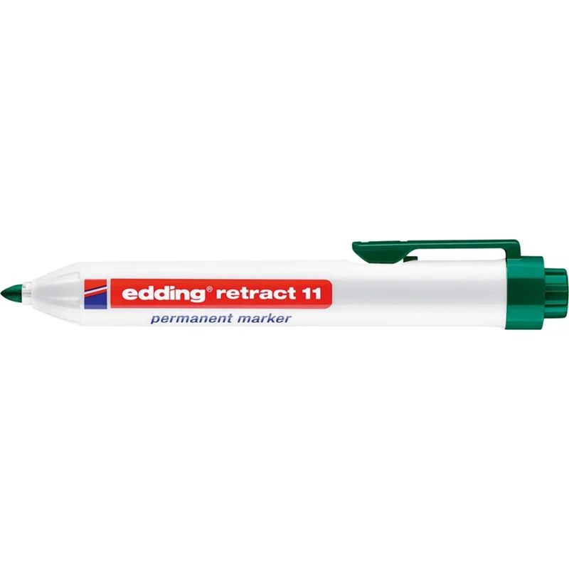 EDDING PERMANENT MARKÖR RETRACT 11 YEŞİL EDR1104