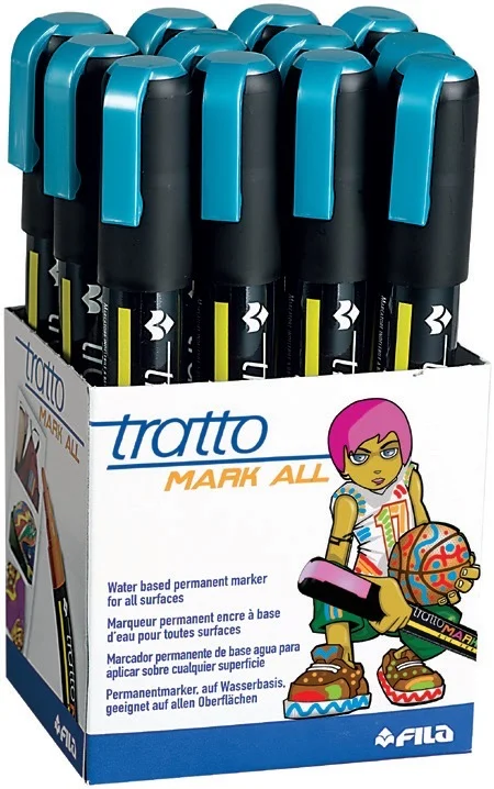 TRATTO BOYA MARKÖRÜ MARK ALL METAL BLUE 847323