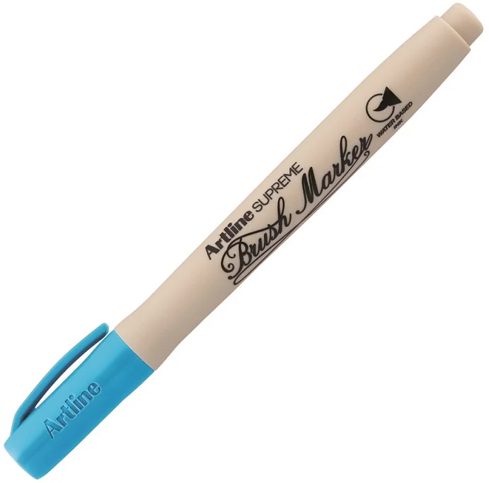 ARTLINE KEÇELİ KALEM SUPREME BRUSH MARKER FIRÇA UÇLU AÇIK MAVİ A-EPF-F L.BLUE