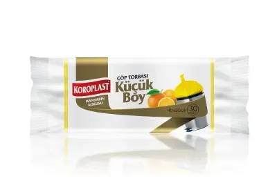 KOROPLAST ÇÖP TORBASI KÜÇÜK 40x45 MANDARİN KOKULU 30 LU ST01500519