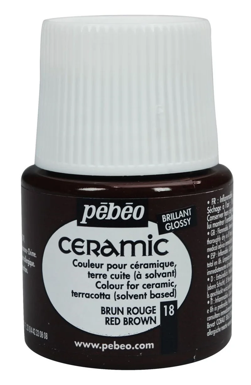 PEBEO SERAMİK BOYASI 45 ML 025*18 RED BROWN