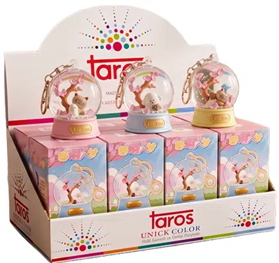 TAROS KAR KÜRESİ + ANAHTARLIK SEVİMLİ KEDİ/KÖPEK SÜRPRİZ BOX 10170