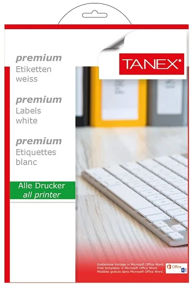 TANEX LASER ETİKET TW-2095 30 X 12 MM ( 95 )  25 Lİ