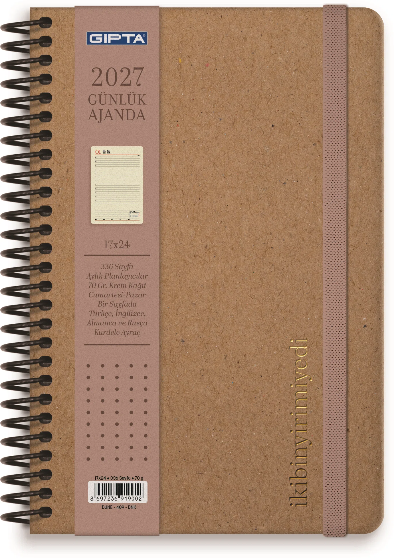 GIPTA AJANDA GÜNLÜK 17x14 DUNE 3-0409DNK-2021