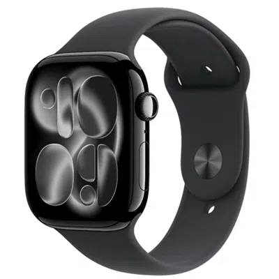 APPLE WATCH 11 GPS 42MM JET BLACK ALUMİNİUM CASE WİTH BACK SPORT BAND- S/M  MEQT4TU/A