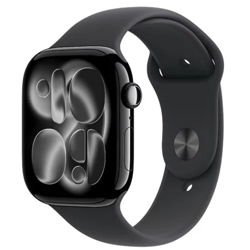 APPLE WATCH 11 GPS 42MM JET BLACK ALUMİNİUM CASE WİTH BACK SPORT BAND- S/M  MEQT4TU/A