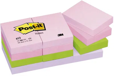 POST-IT YAPIŞKANLI NOT KAĞIDI FLORAL 38x51 100 YP 12 Lİ PAKET 653-FLJO