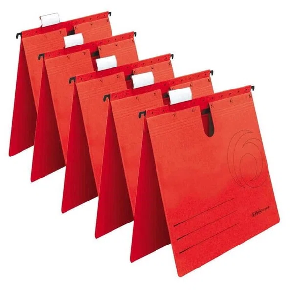 HERLITZ ASKILI DOSYA 5874995 TELLİ KIRMIZI 5 Lİ