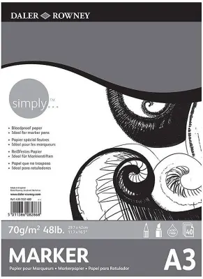 DALER ROWNEY ÇİZİM BLOĞU SIMPLY SERİSİ AYDINGER A3 60 GR 40 SF 435932300