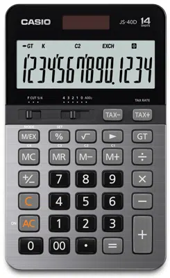 CASIO HESAP MAKİNESİ MASAÜSTÜ JS-40D-W-DP12 HANE