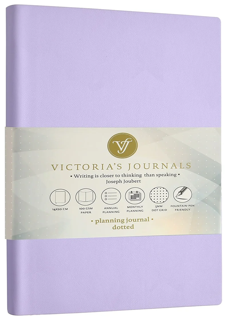 VJ DEFTER SMYTH PLANLAYICI ESNEK KAPAK 14x20 Cm. 100 Gr. 96 YP. NOKTALI LİLA 1042