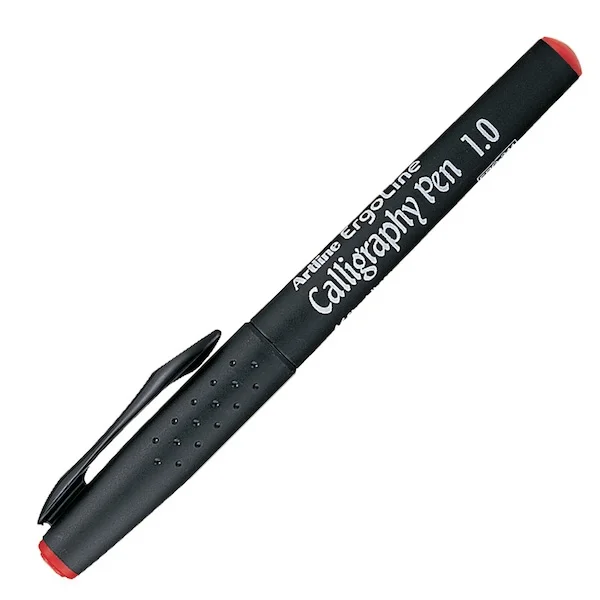ARTLINE KALİGRAFİ KALEMİ ERGOLINE CALLIGRAPHY PEN 241 1.0 KIRMIZI BLS.