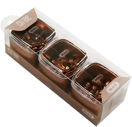 MAS MASA SETİ CUBBIE 3 LÜ PREMIUM ROSE GOLD 1336