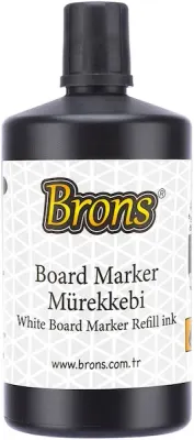 BRONS BEYAZ TAHTA KALEMİ  MÜREKKEBİ 250 CC SİYAH BR-9150