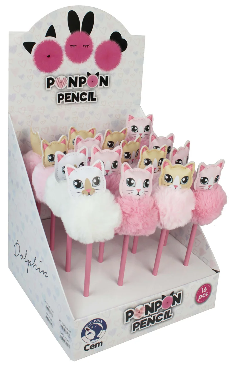 DOLPHIN KURŞUN KALEM KEDİ BAŞLIKLI WP-7574