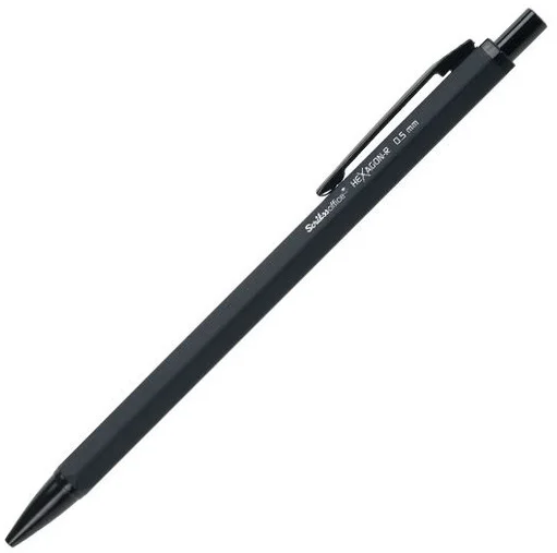 SCRIKSS OFFICE VERSATİL KALEM HEXAGON-R 0.7 MAT SİYAH 12 Lİ KUTU
