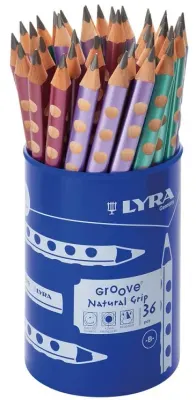 LYRA KURŞUN KALEM GROOVE B METALİK KAPLAMALI (PEMBE-MOR-TURKUAZ) 36 LI POT  L1875363