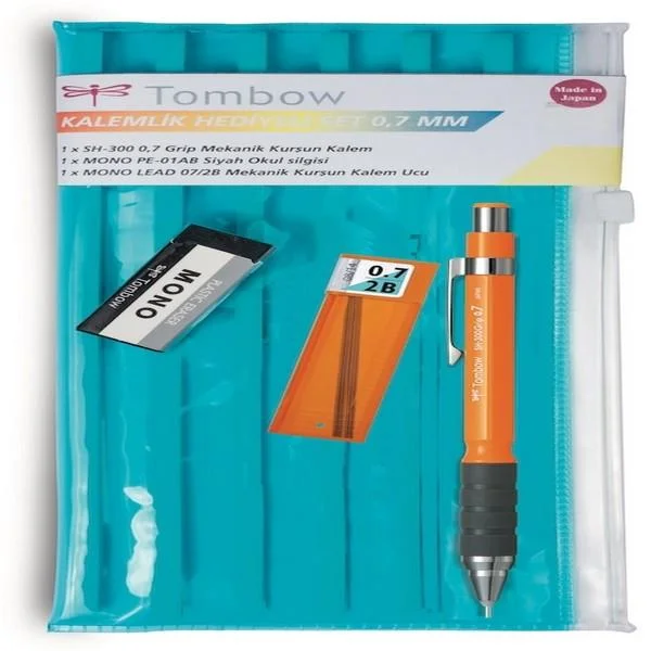 TOMBOW VERSATİL KALEM SH-300 GRIP OKUL SETİ KALEMLİKLİ 0.7 NEON TURUNCU T-SH-GR56 R7.K1