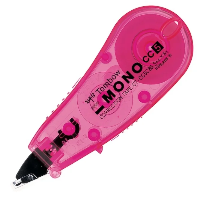 TOMBOW ŞERİT SİLİCİ MİNİ 5 MM x 6 MT ŞEFFAF PEMBE T-CT-CC5C 80