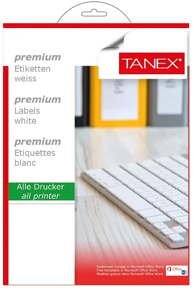 TANEX LASER ETİKET TW-2204 105 X 148.5 MM ( 4 ) 25 Lİ