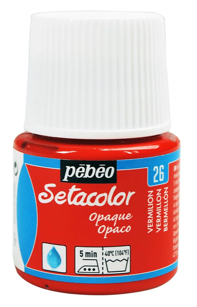 PEBEO KUMAŞ BOYASI SETACOLOR OPAQUE 45 ML 295*26 VERMILION