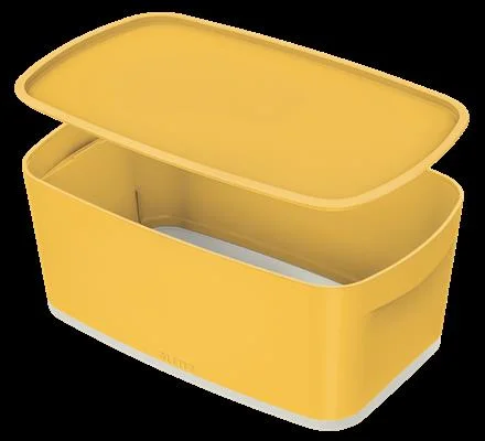 LEITZ SAKLAMA KUTUSU MYBOX COSY KÜÇÜK BOY KAPAKLI L-5263 SARI