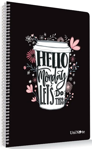 ÇINAR DEFTER A4 COFFEE SPİRALLİ PP KAPAK 96 YP. ÇİZGİLİ 72610