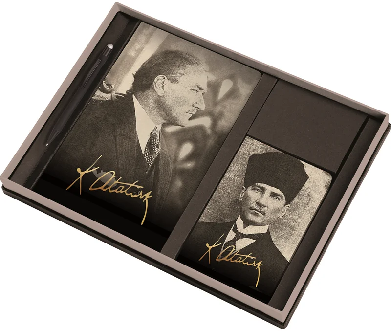 GIPTA AJANDA GÜNLÜK 13x21 ATATÜRK SET (AJANDA+DERİ KALEM) S22080