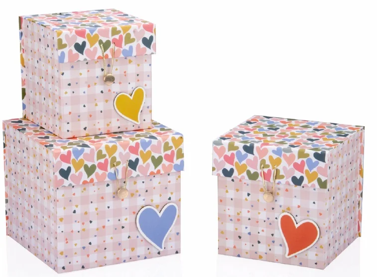 GIPTA KUTU SETİ 3 LÜ FLORAL DİK BOY BX65420