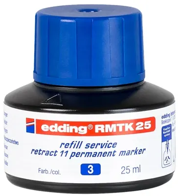 EDDING PERMANENT MÜREKKEP 25 ML RETRACT E-RMTK MAVİ