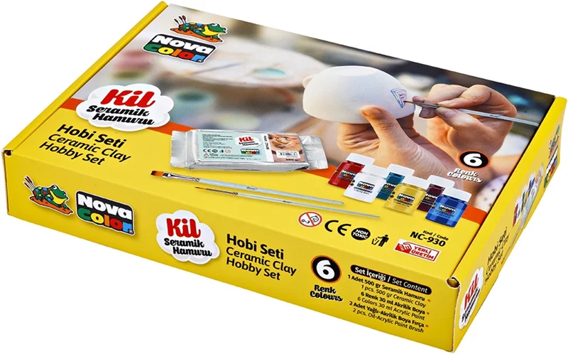 NOVA COLOR SERAMİK KİLİ HOBBY SETİ NC-930