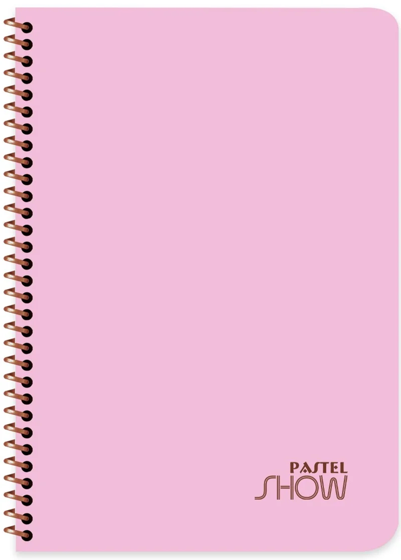 KESKİN DEFTER PASTEL SHOW A4 SPİRALLİ PP KAPAK 96 YP KARELİ 324432-99