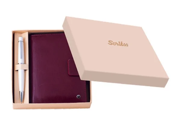 SCRIKSS AJANDA DR 3202-C3 SOFT DERİ CEP FUŞYA KUTULU