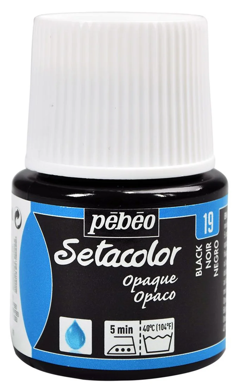 PEBEO KUMAŞ BOYASI SETACOLOR OPAQUE 45 ML 295*19 LAQUE NOIRE