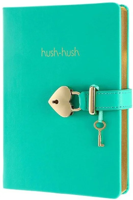 PASİF VJ DEFTER HUSH HUSH KİLİTLİ 13x18 Cm. 160 YP. ÇİZGİLİ YEŞİL 1334