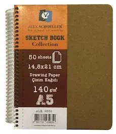 ALEX SKETCH BOOK A5 COLLECTION 140GR 50 YP ALX-9659