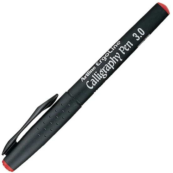 ARTLINE KALİGRAFİ KALEMİ ERGOLINE CALLIGRAPHY PEN 243 3.0 KIRMIZI BLS.