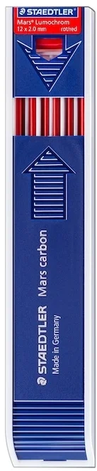 STAEDTLER MARS MICRO LUMOCHROM MİN 2.0 KIRMIZI 12 Lİ KUTU 240-2