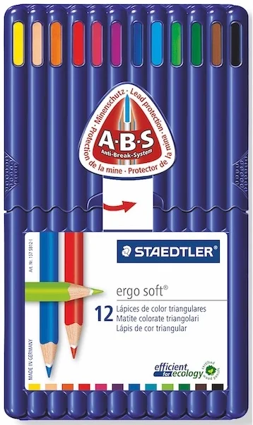 STAEDTLER KURU BOYA ERGOSOFT ÜÇGEN 12 Lİ 157 SB12