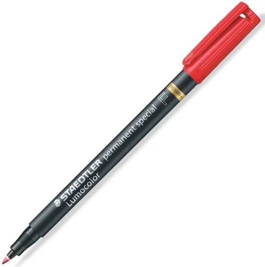 STAEDTLER ASETAT KALEMİ LUMOCOLOR SPECIAL F UÇ KIRMIZI 319 F-2