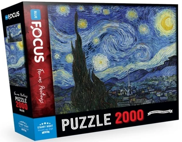 BLUE FOCUS PUZZLE 2000 PARÇA STARRY NIGHT (YILDIZLI GECE) BF340