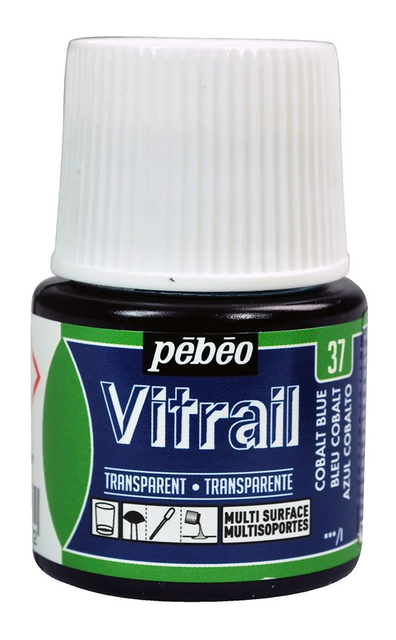 PEBEO CAM BOYASI VITRAIL TRANSPARAN 45 ML 050*37 COBALT BLUE