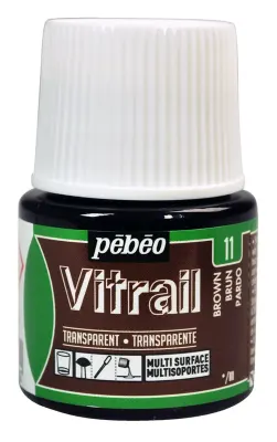 PEBEO CAM BOYASI VITRAIL TRANSPARAN 45 ML 050*11 BROWN