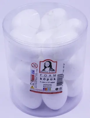 SÜDOR KÖPÜK YUMURTA MONALISA 7 CM 15 ADET KP-37