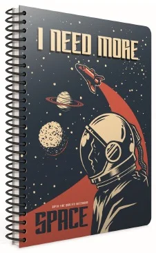 GIPTA DEFTER SPACE A6 SPİRALLİ KARTON KAPAK 80 YP. ÇİZGİLİ 5682