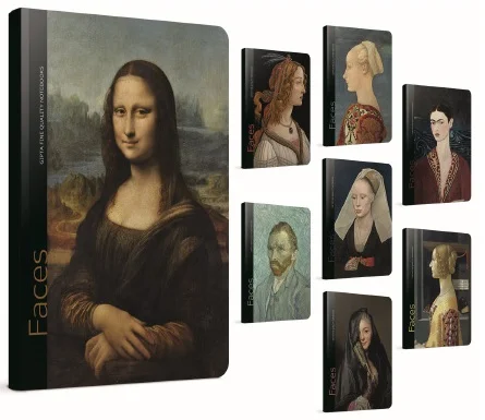 GIPTA DEFTER FACES 8X12 İPLİK DİKİŞLİ SERT KAPAK 80 YP. ÇİZGİLİ 5604
