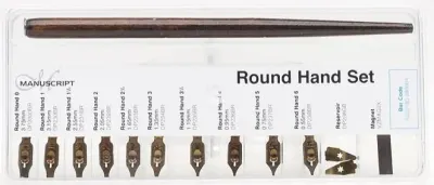 MANUSCRIPT DIP PEN UÇ SETİ PLASTİK KUTULU ROUND HAND 11 Lİ MDP280