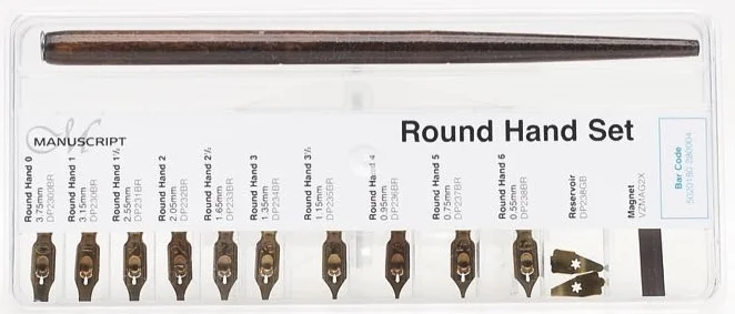 MANUSCRIPT DIP PEN UÇ SETİ PLASTİK KUTULU ROUND HAND 11 Lİ MDP280